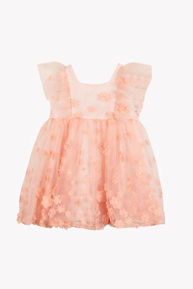 KIZ BEBEK ELBİSE Pembe - 9M