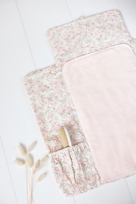 Alt Değiştirme Çantası Jardin Hivernal Rose pâle - Soft pembe - TU