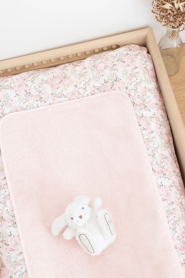 Alt Değiştirme Kılıfı Jardin Hivernal Rose pâle - TU