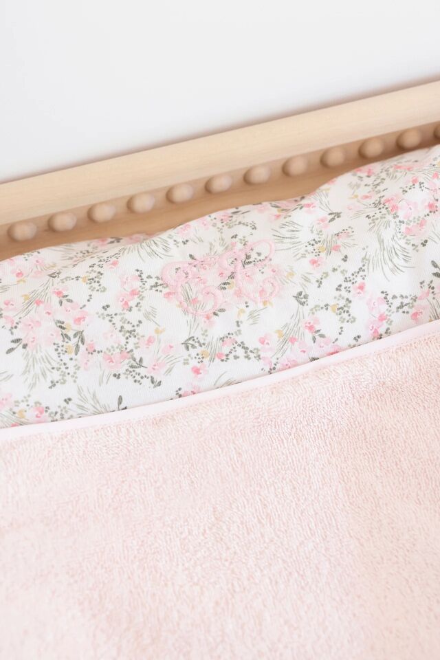 Alt Değiştirme Kılıfı Jardin Hivernal Rose pâle - TU