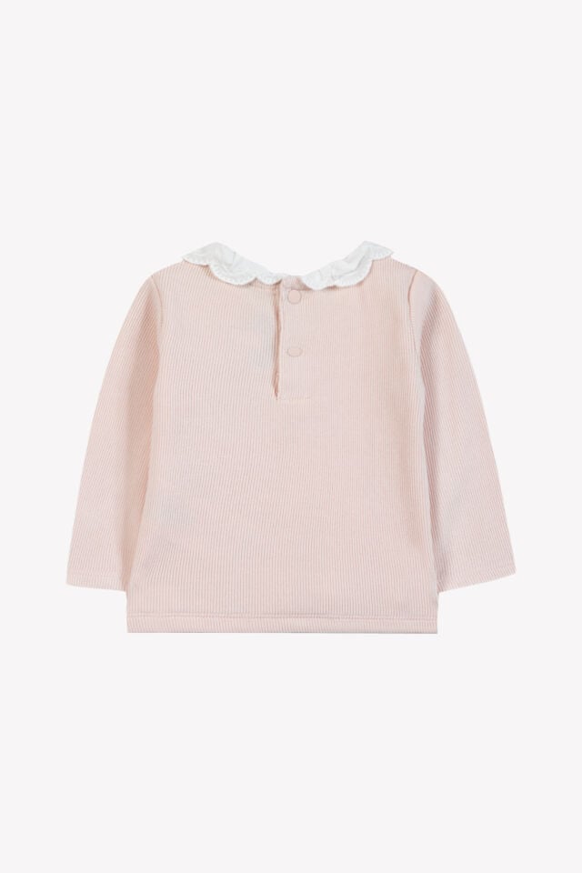 Fisto Yakalı Bluz Pembe - 4Y
