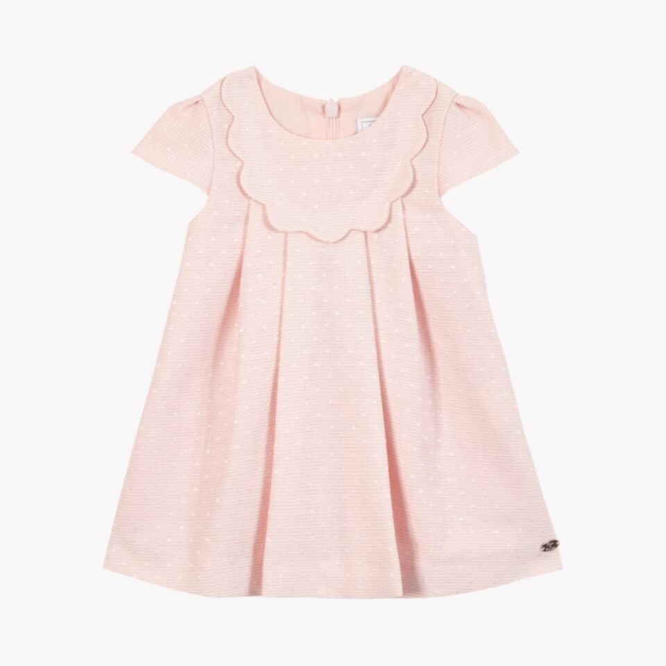 Jakarlı Elbise Pembe - 2Y