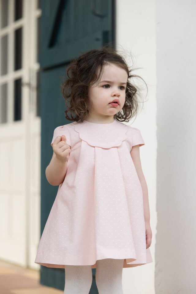 jakarlı Elbise Pembe - 2Y