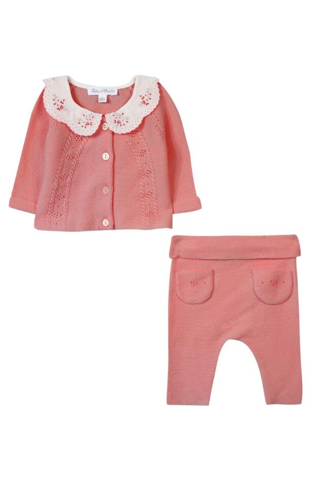 hırka + pantalon set Pembe - 6M