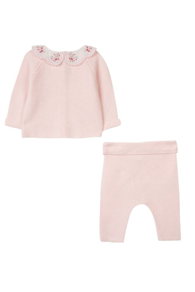 hırka + pantalon set Soft Pembe - 3M