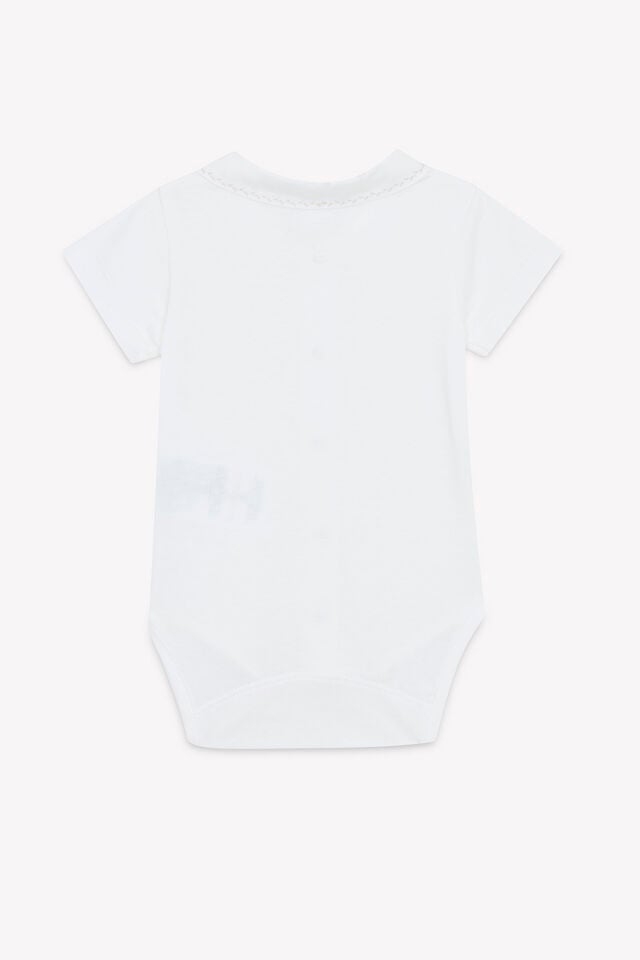 Kısa Kollu Düz Renk Body Beige chiné - 3M