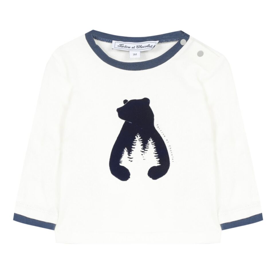 KUTUP AYILI T-SHIRT Mavi Gri - 3Y