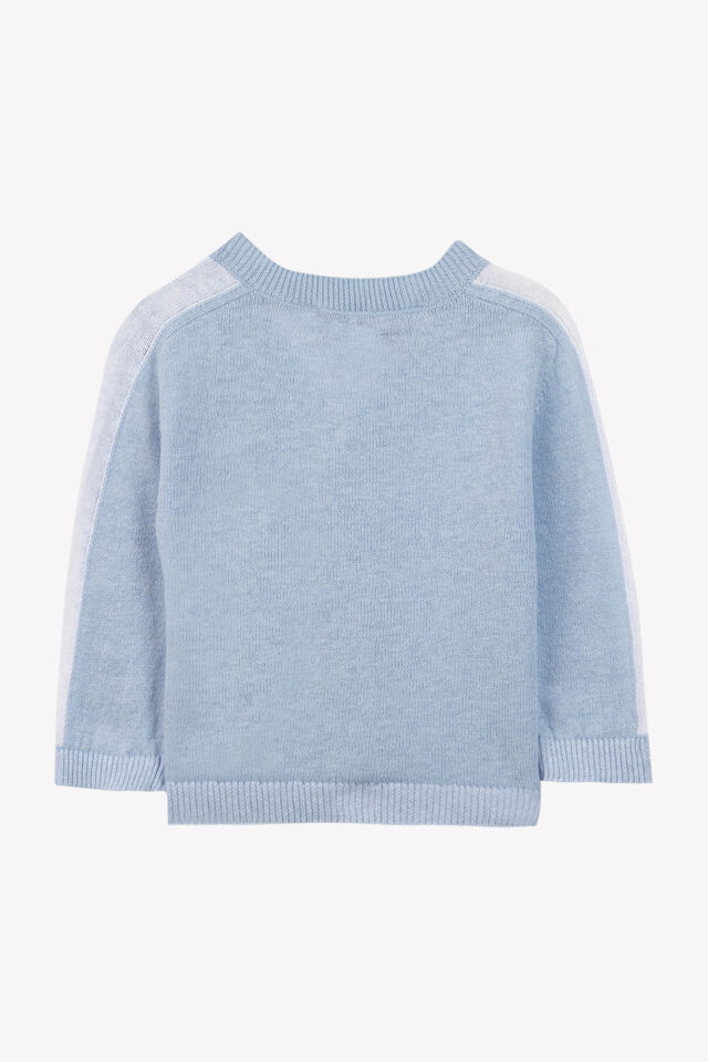 coton-keten Triko Hırka Bleu électrique - 4Y