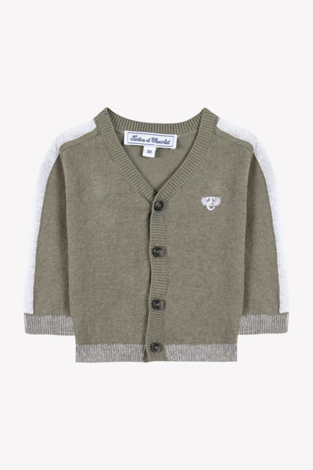 coton-keten Triko Hırka Fougère - 1Y