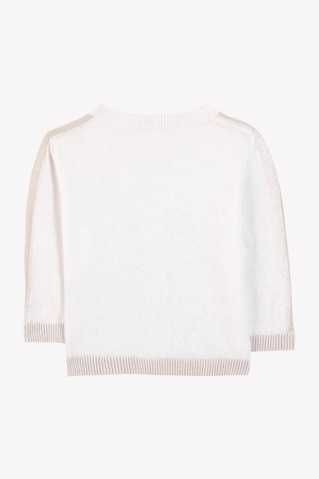 Coton-Keten Triko Hırka Nacre - 3Y
