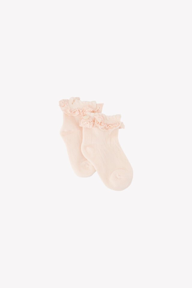 bileği fistolu Çorap Rose pâle - Soft pembe - 17/18
