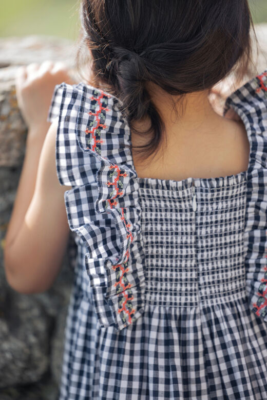 pötükareli Elbise Marine - Lacivert - 4Y