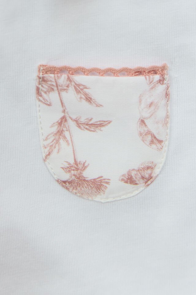 İnce önden açılan tulum Rosée - Pembe - 6M