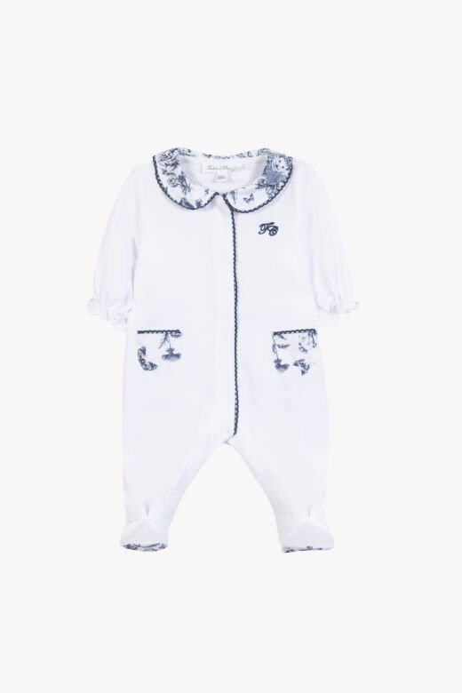 İnce önden açılan tulum Marine - Lacivert - 6M