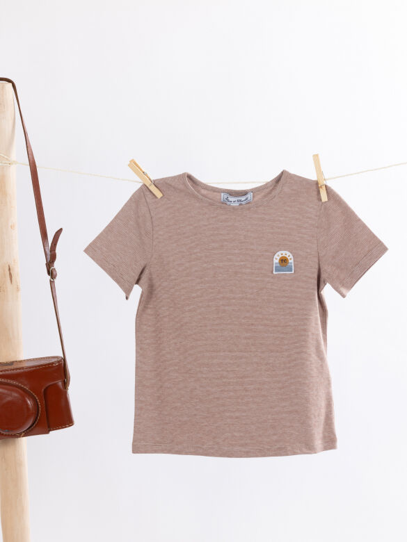 T-Shirt Beige chiné - 6Y