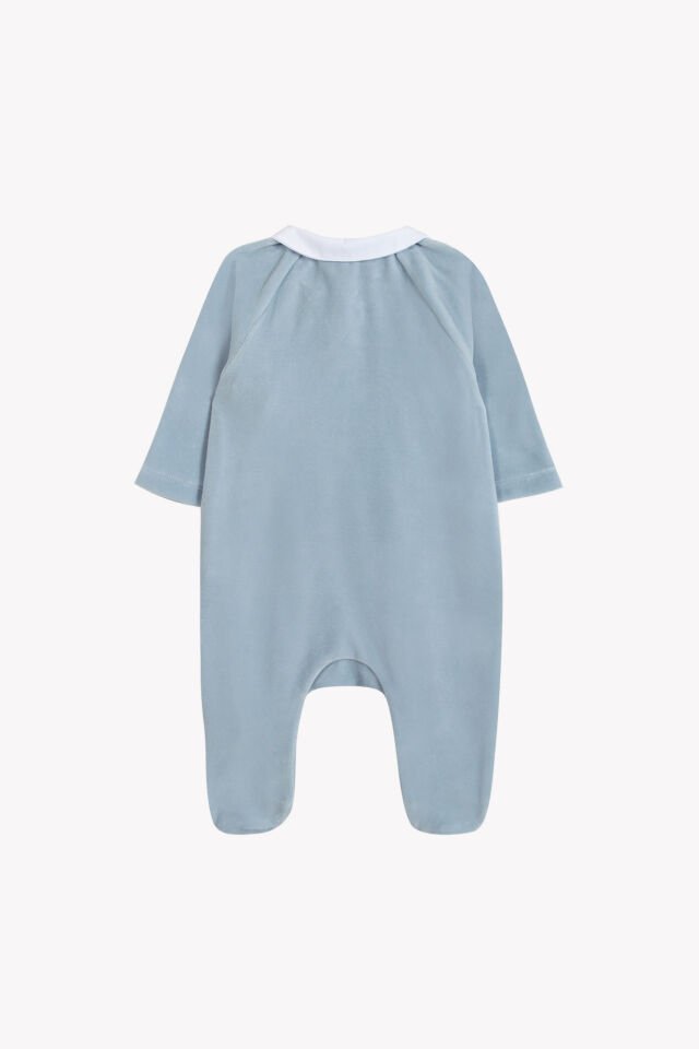 Kadife yandan açılan Tulum Bleu grisé - Mavi gri - 3M