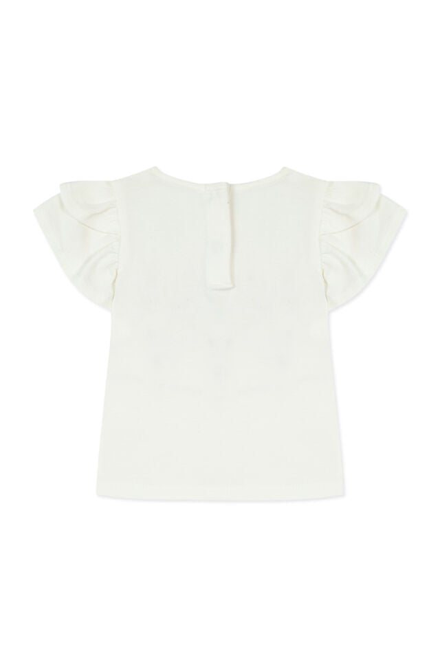 Kalp Armalı T-Shirt Nacre - Ekru - 2Y