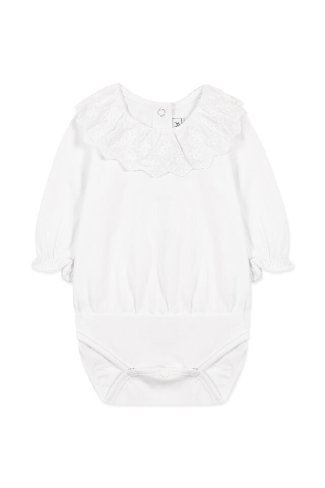 BODY geniş dantel yakalı Beyaz - 6M