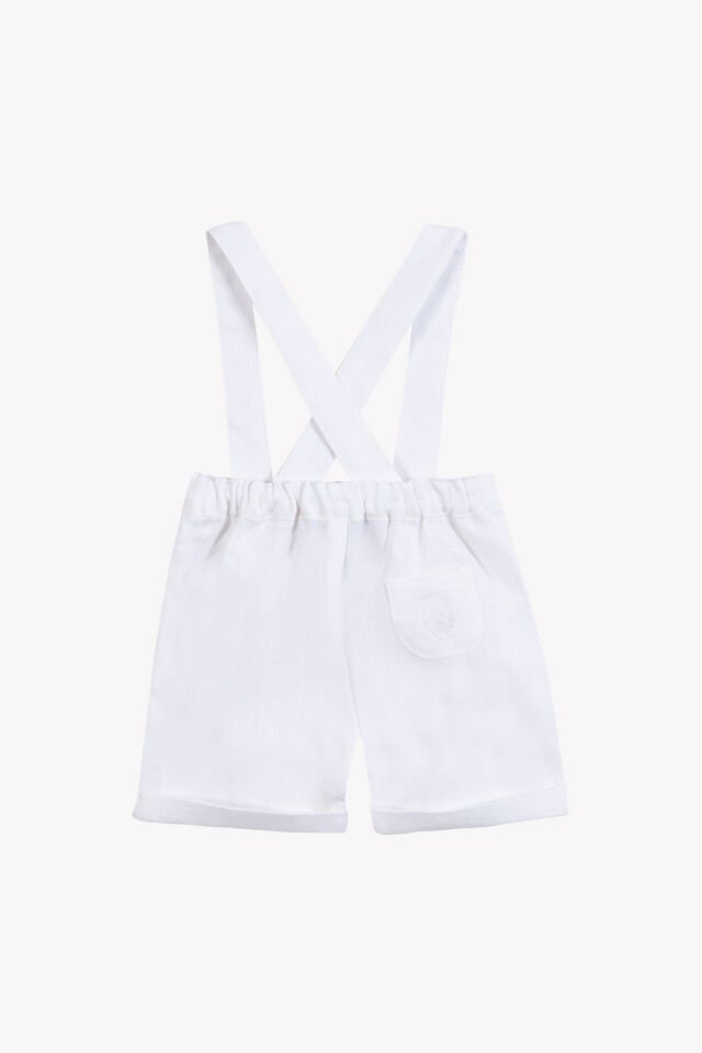 Ceremonie Keten Şort Blanc - 1Y
