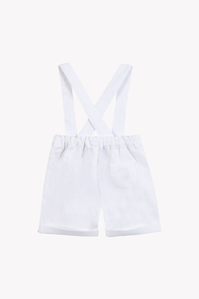 Ceremonie Keten Şort Blanc - 1Y