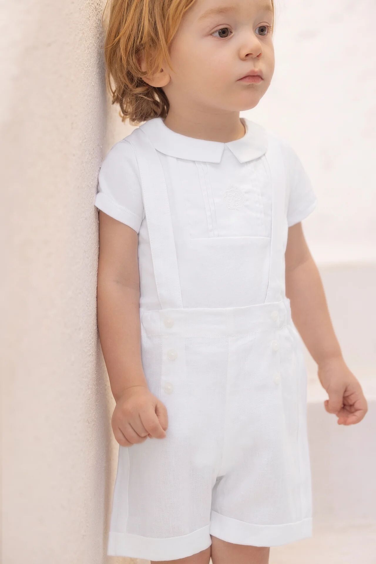 Ceremonie Keten Şort Blanc - 1Y