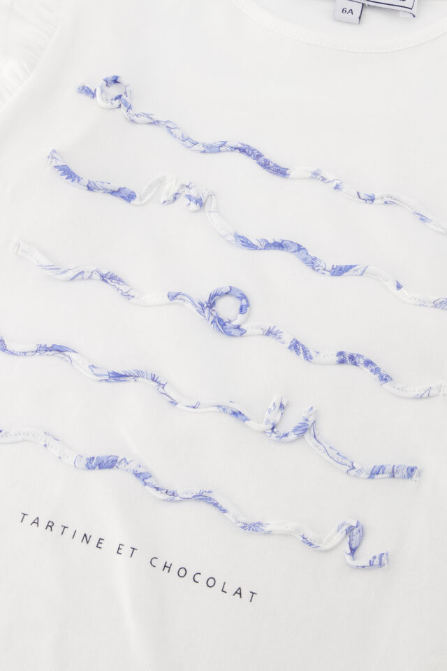 Güneş Figürlü T-shirt Blanc - Beyaz - 5Y