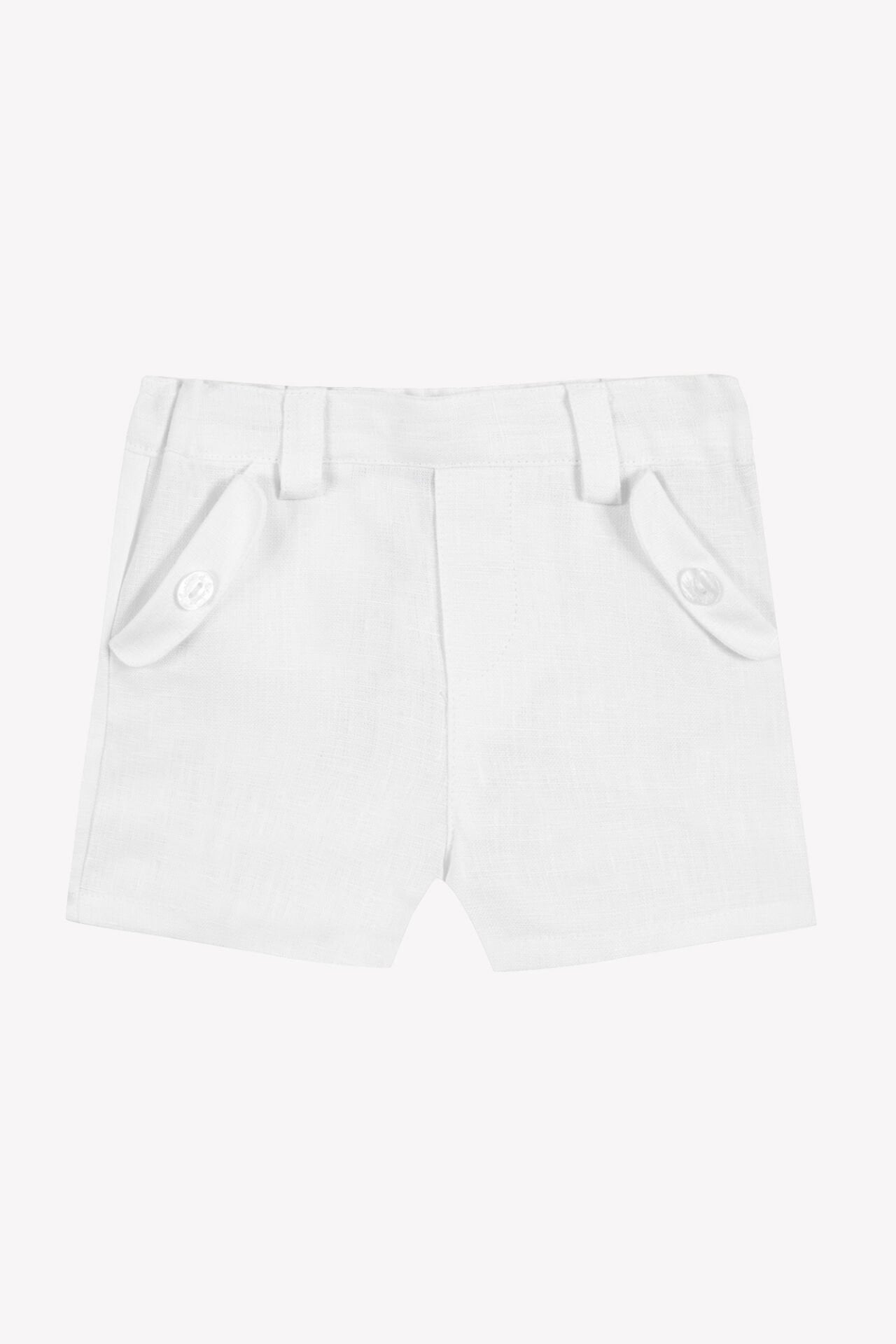 KETEN ŞORT Blanc - 18M