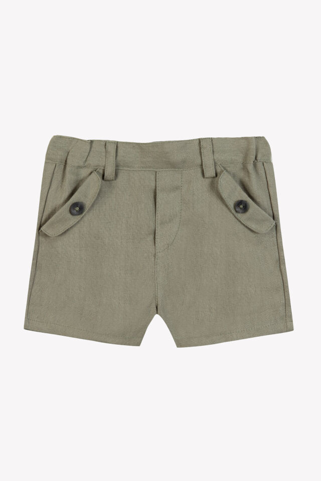 Keten Şort Fougère - 2Y