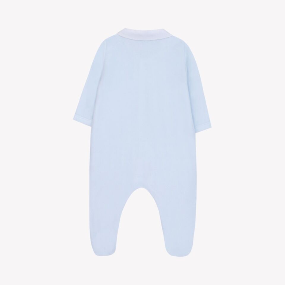 kadife pili yakalı şık Tulum Soft Mavi - 1M