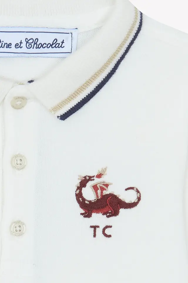 Uzun Kollu Polo Yaka T-Shirt Kum - 3Y