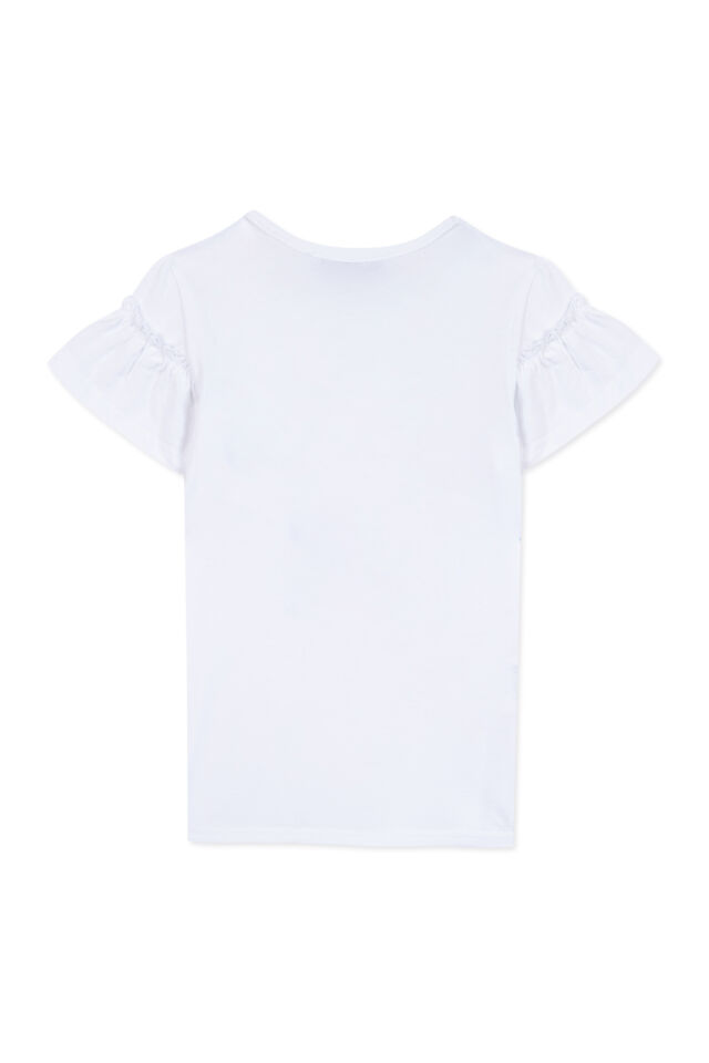 Çanta Baskılı T-Shirt Bougainvillier - Begonvil - 6Y