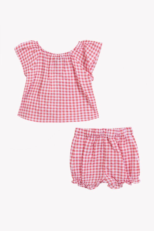 Pötükareli Tunik + Şort Set Bougainvillier - 6M