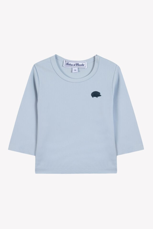 Uzun Kollu T-Shirt Bleu électrique - 4Y