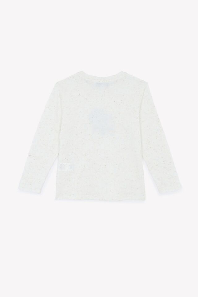 Uzun Kollu T-shirt Ekru - 10Y