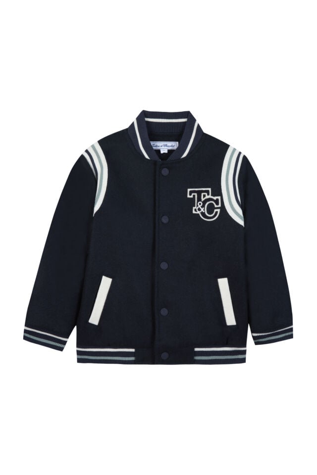 Yün Sweat Ceket Lacivert - 8Y