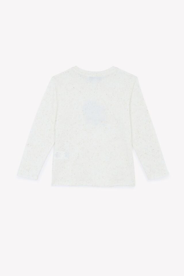 Uzun Kollu T-shirt Ekru - 8Y