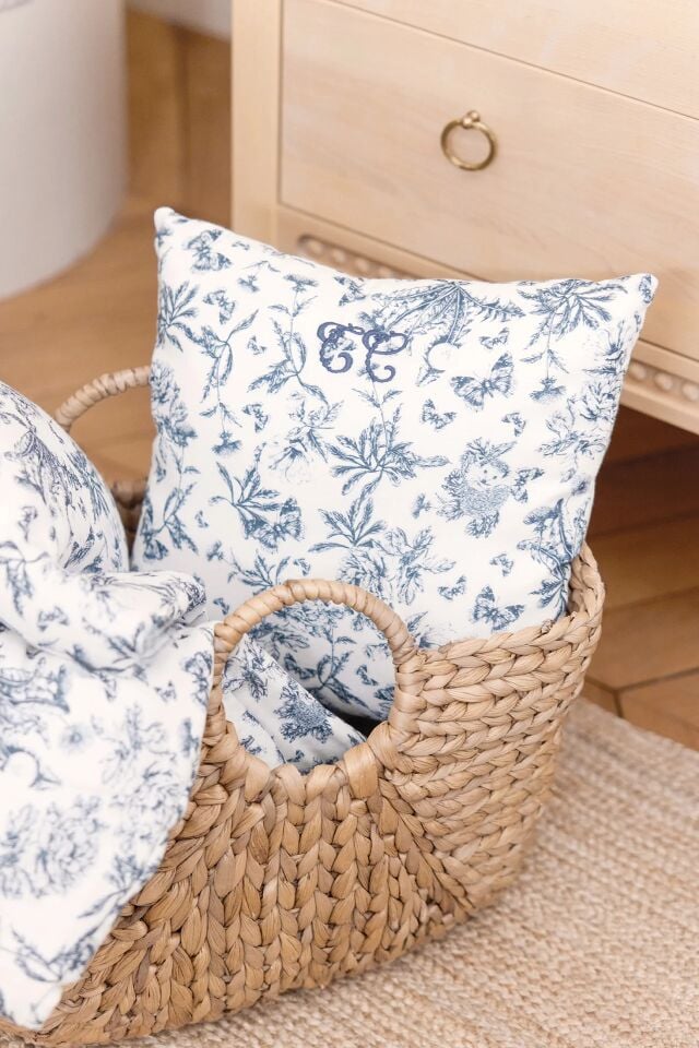 Kırlent Toile de Jouy Lacivert - TU