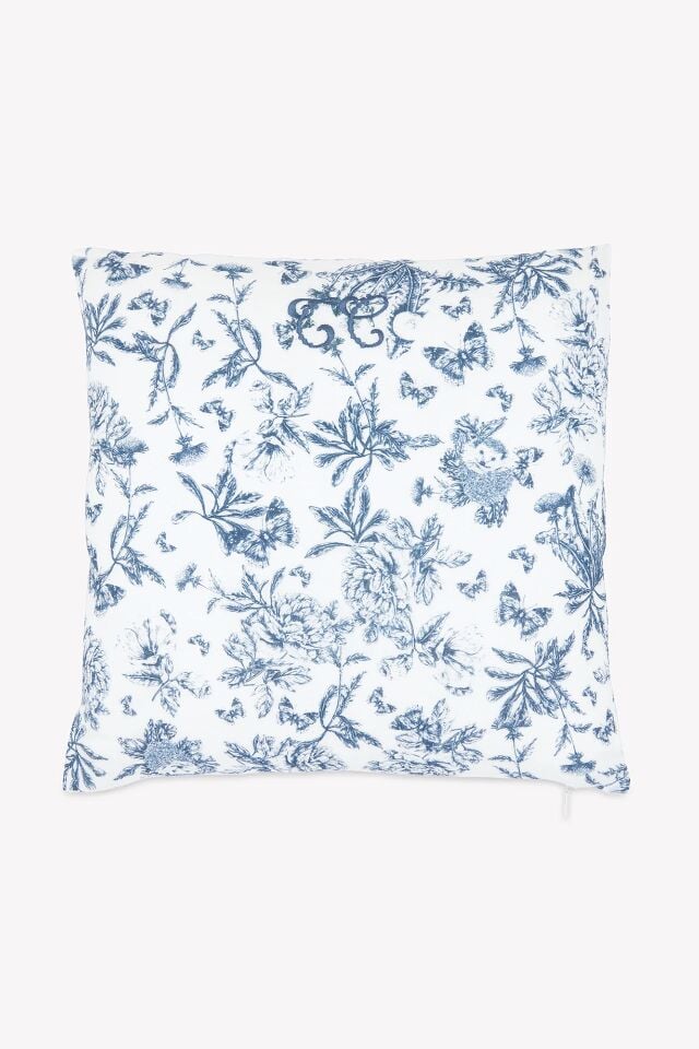 Kırlent Toile de Jouy Lacivert - TU