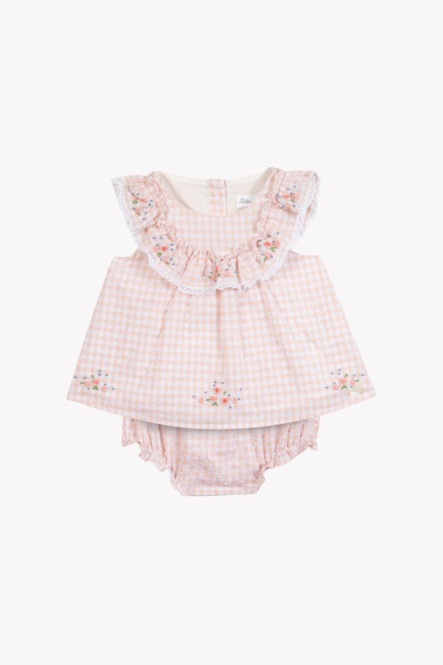pötükareli Tunik + Bloomer Set Rosée - Pembe - 6M