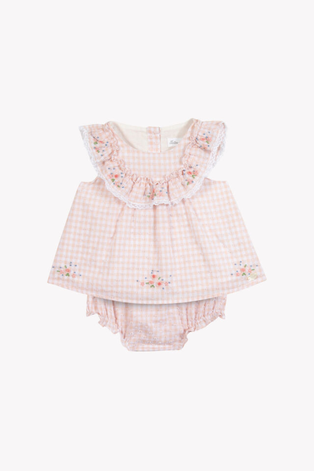 Pötükareli Tunik + Bloomer Set Rosée - 6M
