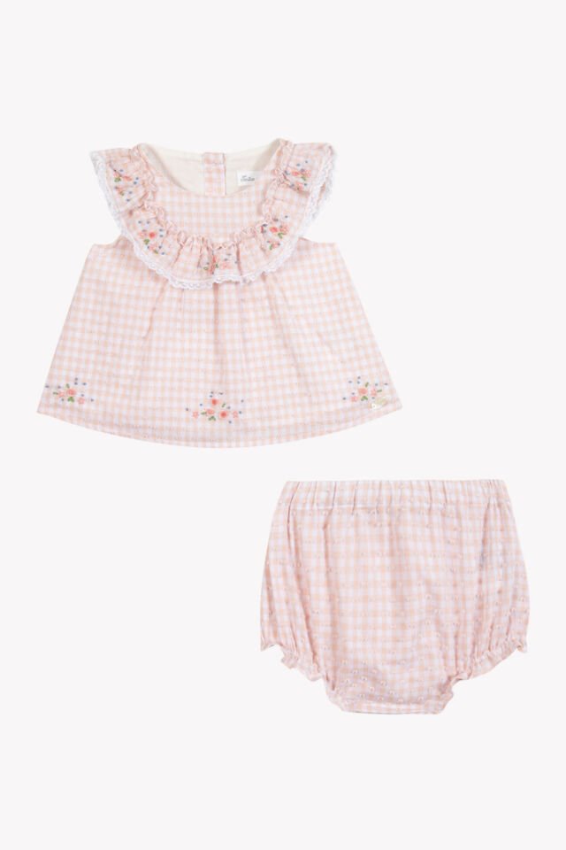 pötükareli Tunik + Bloomer Set Rosée - Pembe - 6M