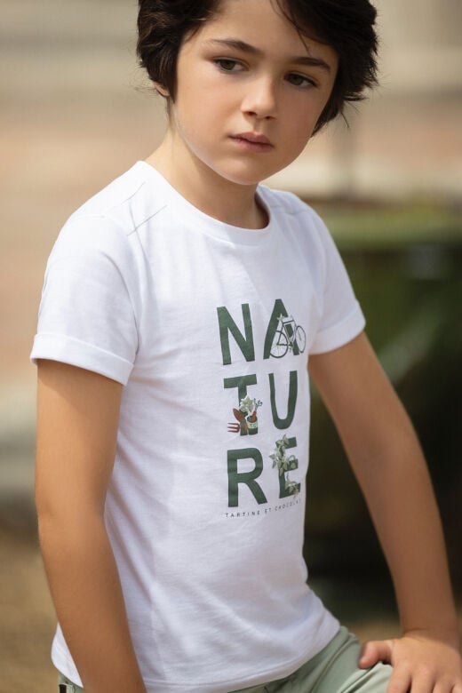 nature baskılı T-Shirt