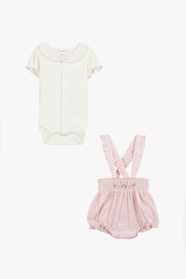 Body + Askılı Şort Set Rosée - 9M