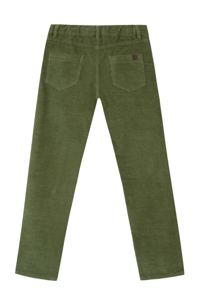 ince kadife pantalon Haki yeşil - 5Y