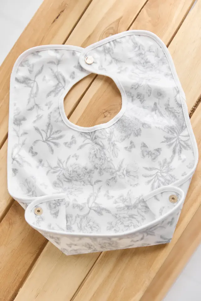 Yeni Mama Önlüğü Toile de Jouy Açık Gri - TU