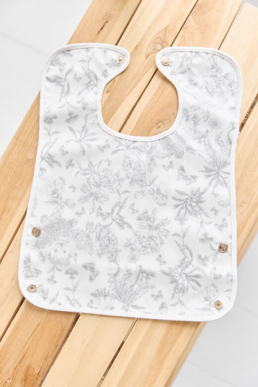 YENİ Mama Önlüğü Toile de Jouy Açık gri - TU