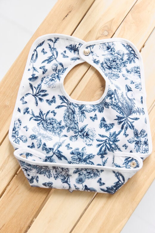 YENİ Mama Önlüğü Toile de Jouy Lacivert - TU
