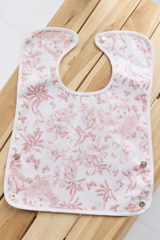 YENİ Mama Önlüğü Toile de Jouy Pembe - TU