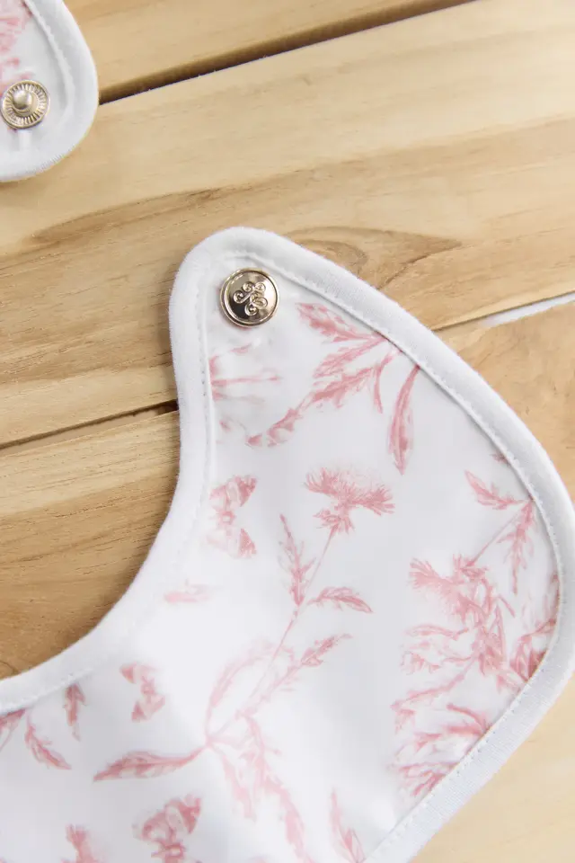 Yeni Mama Önlüğü Toile de Jouy Pembe - TU
