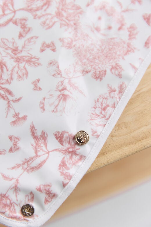 YENİ Mama Önlüğü Toile de Jouy Pembe - TU